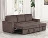 Furniture of America - Yves Sectional in Brown - FM6964BR-SECT - GreatFurnitureDeal