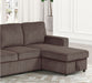 Furniture of America - Yves Sectional in Brown - FM6964BR-SECT - GreatFurnitureDeal