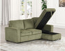 Furniture of America - Yves Sectional in Green - FM6964GR-SECT - GreatFurnitureDeal
