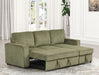 Furniture of America - Yves Sectional in Green - FM6964GR-SECT - GreatFurnitureDeal