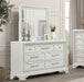 Furniture of America - Stella Mia Dresser with Mirrror in Creamy White - FM70000WH-DM - GreatFurnitureDeal