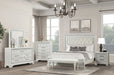 Furniture of America - Stella Mia King Bed in Creamy White - FM70000WH-F-K - GreatFurnitureDeal