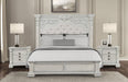Furniture of America - Promenade King Bed in Wire Brushed White - FM70001WH-K - GreatFurnitureDeal