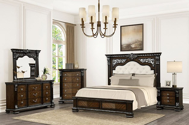 Furniture of America - Promenade Queen Bed in Espresso - FM70002DB-Q - GreatFurnitureDeal