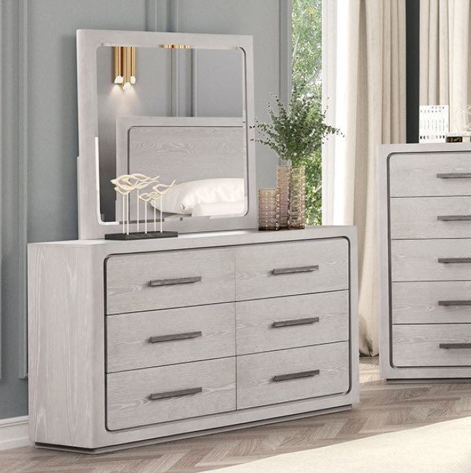 Furniture of America Crowthorne White Oak Dresser Furniture of America Crowthorne White Oak Dresser