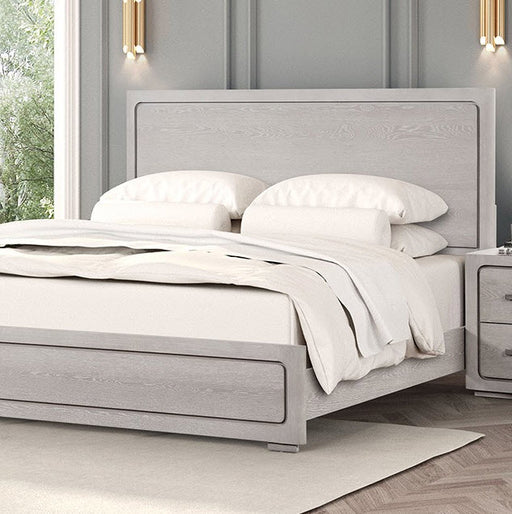 Furniture of America - Crowthorne King Bed in White Oak - FM70100AK-EK - GreatFurnitureDeal