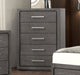 Furniture of America - Crowthorne 6 Piece King Bedroom Set in Warm Gray - FM70100GY-EK-6SET - GreatFurnitureDeal