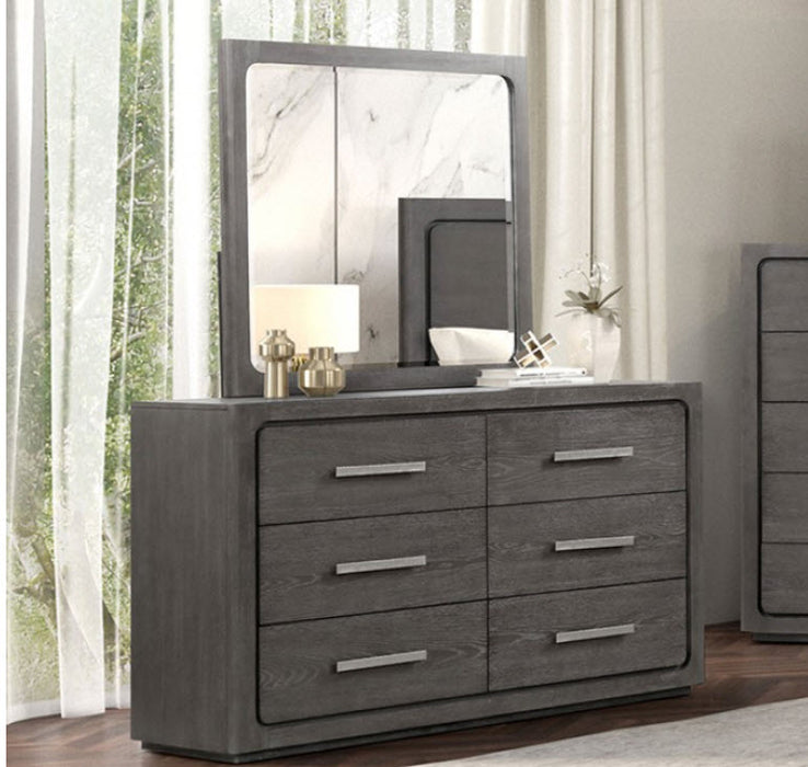 Furniture of America - Crowthorne 5 Piece King Bedroom Set in Warm Gray - FM70100GY-EK-5SET - GreatFurnitureDeal