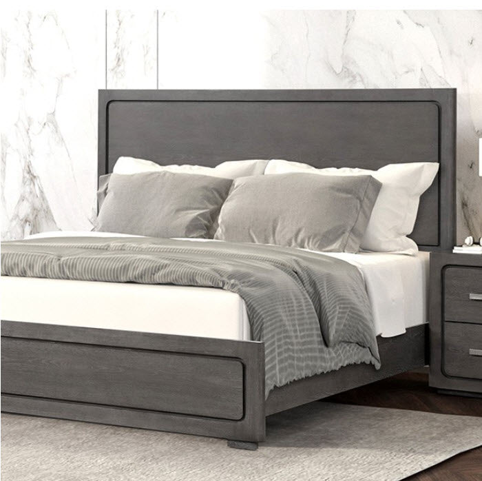 Furniture of America - Crowthorne 3 Piece King Bedroom Set in Warm Gray - FM70100GY-EK-3SET - GreatFurnitureDeal