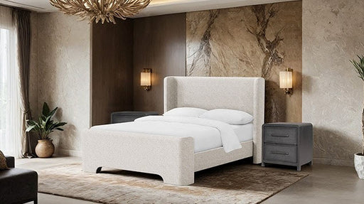 Furniture of America - Malvern Queen Bed in Taupe - FM71007TP-Q - GreatFurnitureDeal
