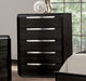 Furniture of America - Osterley 6 Piece Queen Bedroom Set in Black - FM71500BK-Q-6SET - GreatFurnitureDeal