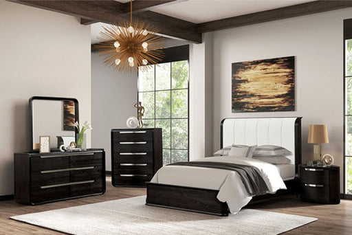 Furniture of America - Osterley 6 Piece King Bedroom Set in Black - FM71500BK-EK-6SET - GreatFurnitureDeal