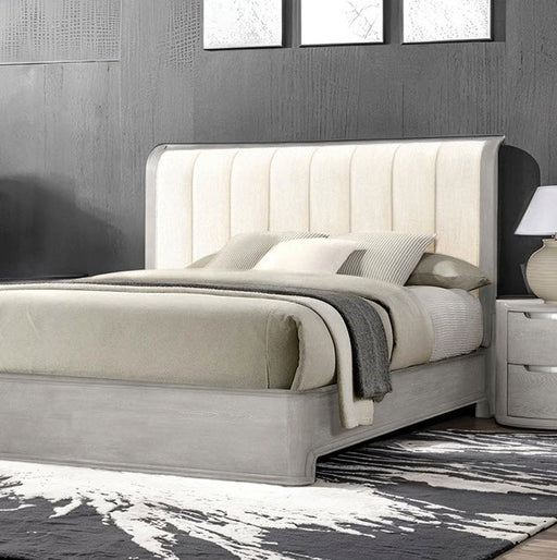 Furniture of America - Osterley 3 Piece King Bedroom Set in Light Gray - FM71500LG-EK-3SET - GreatFurnitureDeal