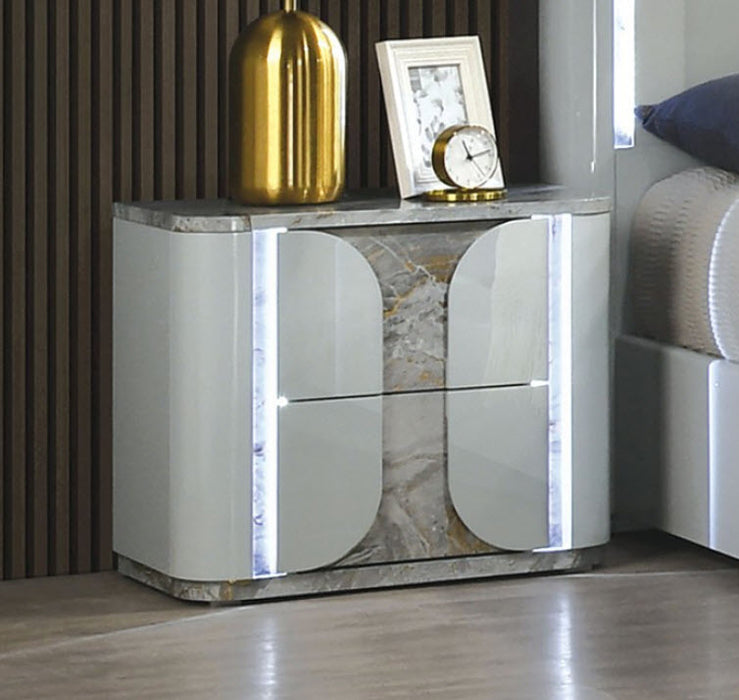 Furniture of America - Cleburne 6 Piece King Bedroom Set in Light Gray - FM72011LG-EK-6SET - GreatFurnitureDeal