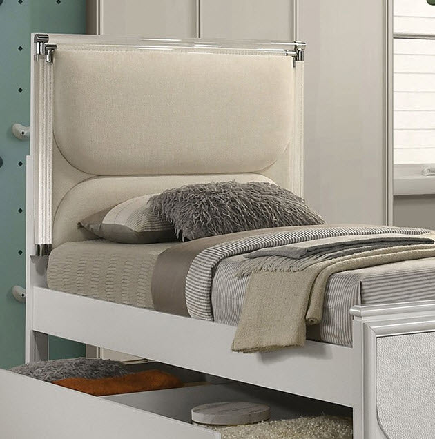 Furniture of America - Lareina Full Size Bed in Pearl White - FM72081WH-F - GreatFurnitureDeal