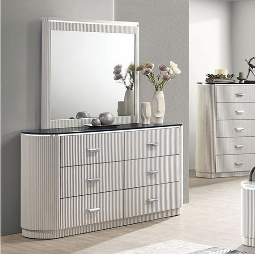 Furniture of America - Aldgate Dresser in Light Gray - FM7244GY-D - GreatFurnitureDeal
