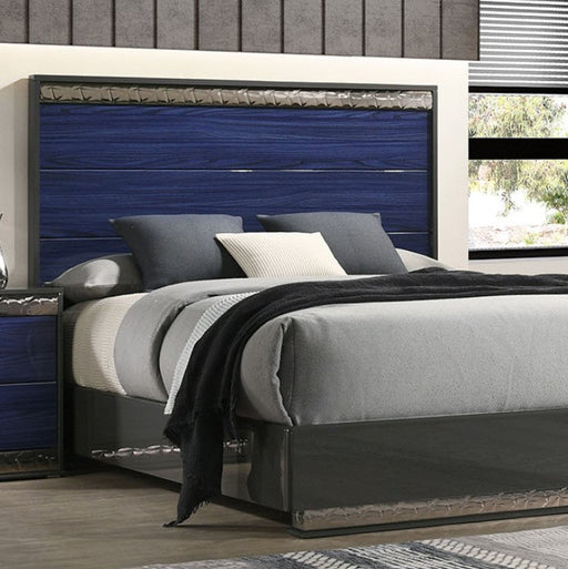 Furniture of America - Hartlepool 3 Piece Queen Bedroom Set in Ash Gray/Indigo Blue - FM7250BL-Q-3SET - GreatFurnitureDeal