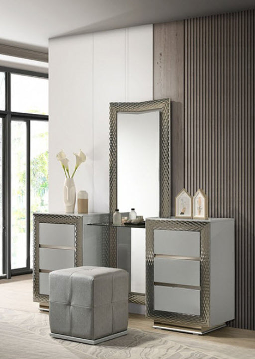 Furniture of America - Ventnor Vanity Set in Gray - FM7251GY-V-SET - GreatFurnitureDeal