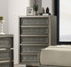 Furniture of America - Leyland Chest in Dark Gray - FM7252DG-C - GreatFurnitureDeal