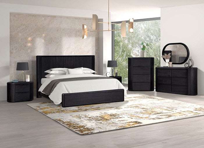 Furniture of America - Hildesheim 6 Piece King Bedroom Set in Black - GreatFurnitureDeal Furniture of America - Hildesheim 6 Piece King Bedroom Set in Black - GreatFurnitureDeal