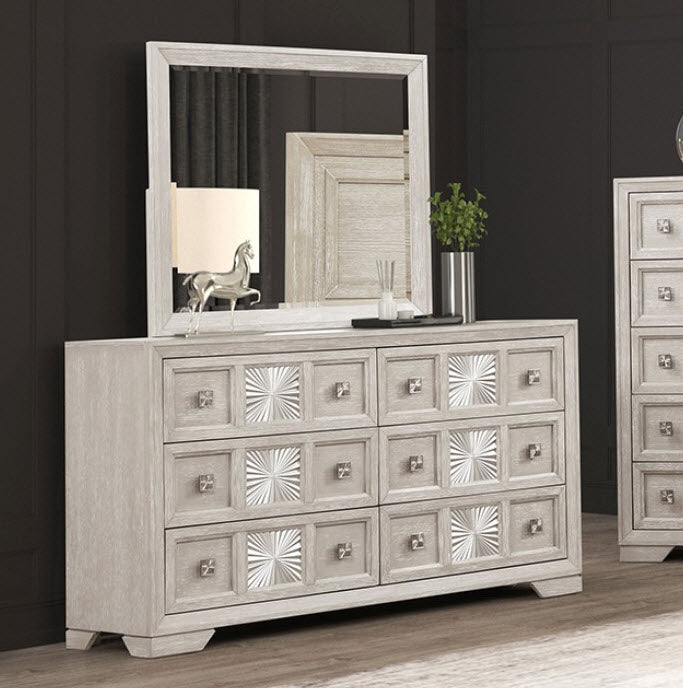 Furniture of America Argenthart Light Gray Dresser | Ornate Home Furniture of America Argenthart Light Gray Dresser | Ornate Home
