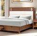 Furniture of America - Hepburne 5 Piece King Bedroom Set in Walnut - FM74000WN-ST-EK-5SET - GreatFurnitureDeal