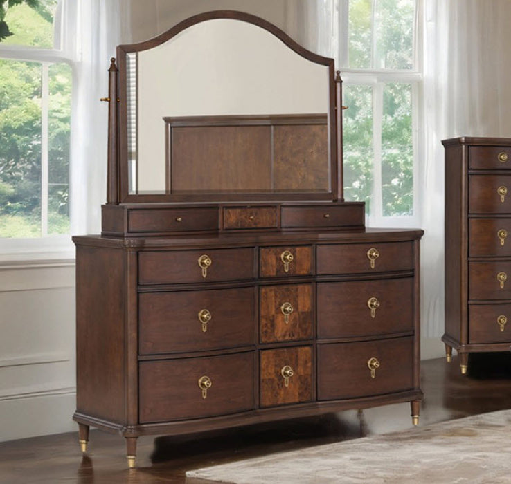 Furniture of America - Westerham 5 Piece King Bedroom Set in Dark Cherry - FM74001CH-EK-5SET - GreatFurnitureDeal