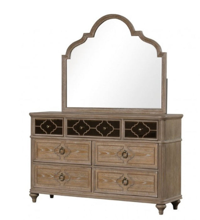 Furniture of America - Lyris Dresser in Rustic Oak - FM7417AK-D - GreatFurnitureDeal