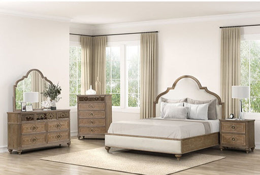 Furniture of America - Lyris Queen Bed in Rustic Oak - FM7417AK-Q - GreatFurnitureDeal