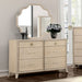 Furniture of America - Candra Dresser with Mirror in Natural Oak - FM7424AK-DM - GreatFurnitureDeal
