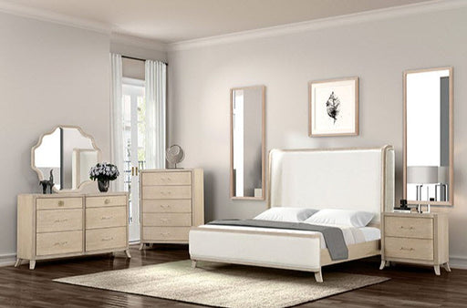 Furniture of America - Candra King Bed in Natural Oak - FM7424AK-EK - GreatFurnitureDeal