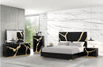 Furniture of America - Goldsberg King Bed in Black/Gold - FM7425BK-G-EK - GreatFurnitureDeal