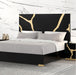 Furniture of America - Goldsberg King Bed in Black/Gold - FM7425BK-G-EK - GreatFurnitureDeal