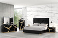 Furniture of America - Goldsberg King Bed in Black - FM7425BK-P-EK - GreatFurnitureDeal