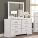 Furniture of America - Basilone Dresser in Rustic White - FM7440WH-D - GreatFurnitureDeal