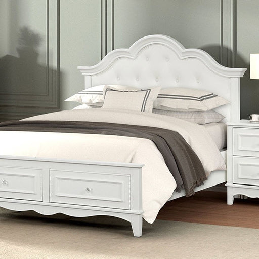 Furniture of America - Naucalpan Full Bed in White - FM7456WH-F - GreatFurnitureDeal