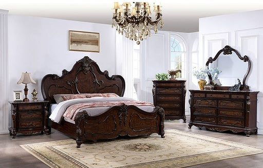 Furniture of America - Roselli King Bed in Dark Cherry - FM7636CH-EK - GreatFurnitureDeal