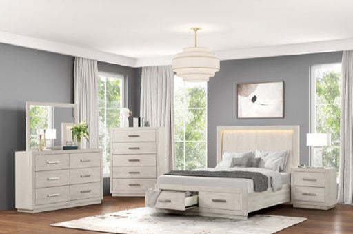 Furniture of America - Wellingborough Queen Bed in Light Gray - FM7703AK-Q - GreatFurnitureDeal