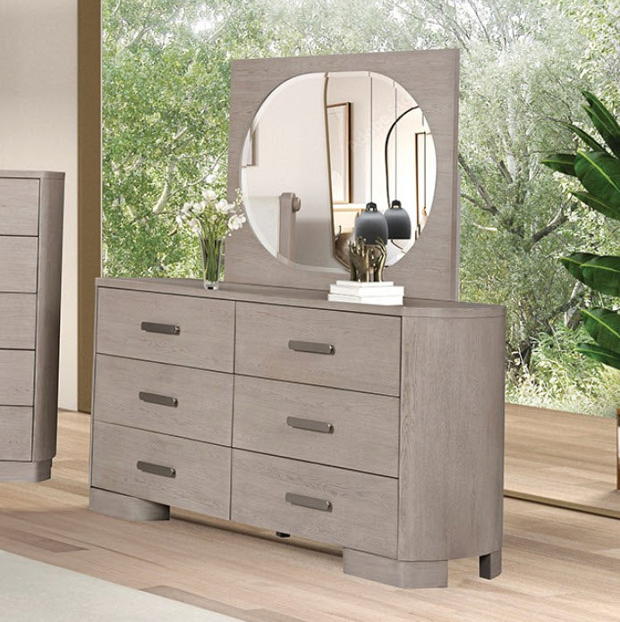 Furniture of America Pocatello White Oak Dresser Furniture of America Pocatello White Oak Dresser