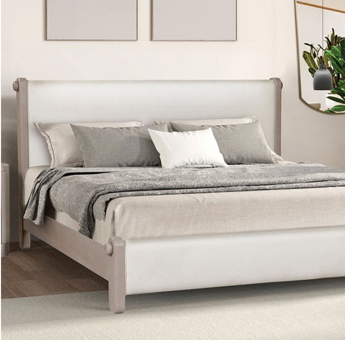 Furniture of America - Pocatello King Bed in White Oak - FM79010AK-EK - GreatFurnitureDeal