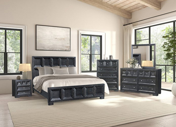 Furniture of America - Hatton Cross Dresser in Weathered Black - FM79011BK-D - GreatFurnitureDeal