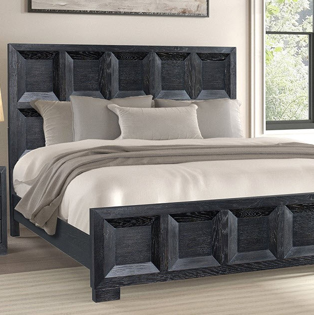 Furniture of America - Hatton Cross Queen in Weathered Black - FM79011BK-EK - GreatFurnitureDeal