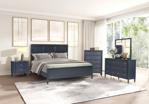 Furniture of America - Altamira King Bed in Malta Blue - FM79012BL-EK - GreatFurnitureDeal