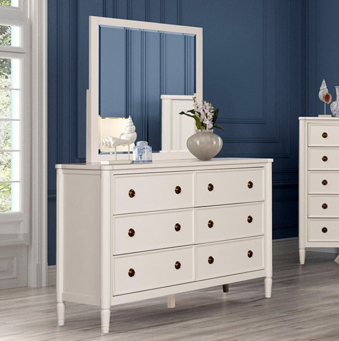 Furniture of America - Altamira Dresser in White - FM79012WH-D - GreatFurnitureDeal