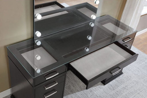 Furniture of America - Valentina Vanity Set in Obsidian Gray - FOA-DK5682DG-PK - GreatFurnitureDeal