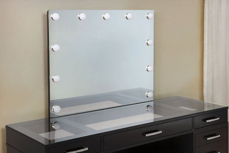 Furniture of America - Valentina Vanity Set in Obsidian Gray - FOA-DK5682DG-PK - GreatFurnitureDeal