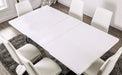 Furniture of America - Zain 7 Piece Dining Table Set in White, Chrome - FOA3742T-CM3650SC-7SET - GreatFurnitureDeal