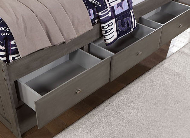 Furniture of America - Tibalt Full Day Bed in Dark Gray - FOA7466GY-F - GreatFurnitureDeal