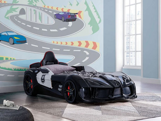 Furniture of America - Patrolene Bed in Black/White - FOA7723PL-BED - GreatFurnitureDeal