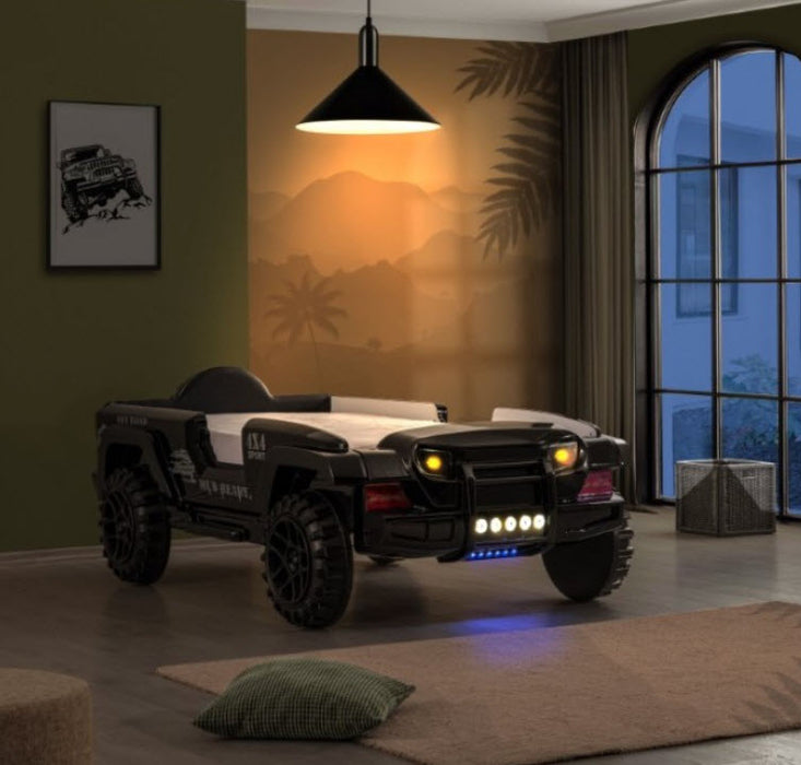 Furniture of America - Randlar Bed in Black - FOA7724BK-BED - GreatFurnitureDeal